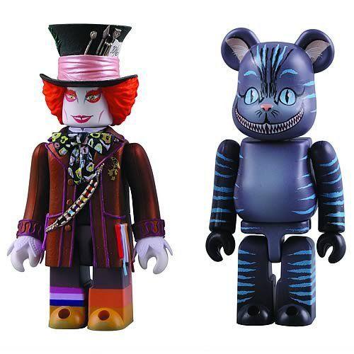 Medicom Alice In Wonderland: Mad Hatter マッドハッター Kubrick and Cheshire Cat Bearbrick Set フィ