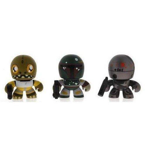 Star Wars スターウォーズ 2010 Exclusive Mini Mighty Muggs Vinyl Figure 3Pack #3 Bossk, Boba Fett I