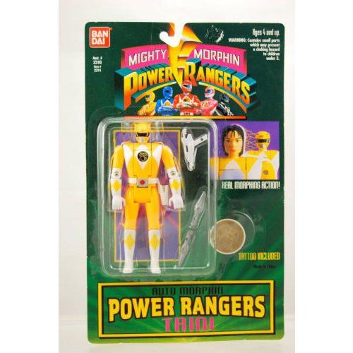 Yellow Mighty Morphin Power Rangers Trini アクションフィギュア 人形 おもちゃ