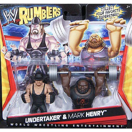 UNDERTAKER & MARK HENRY - WWE プロレス RUMBLERS WWE プロレス TOY WRESTLING アクションフィギュア 人