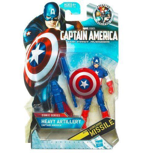 Captain America キャプテンアメリカ Movie 4 Inch Series 1 アクションフィギュア Heavy Artillery Capt