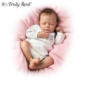 Andrea Arcello Ashley Breathing Lifelike Baby Doll: So Truly Real by Ashton Drake ドール 人形 おも