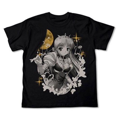 Brighter than Dawning Blue -Moonlight Cradle- Feena & Moon T-shirt Black (M) フィギュア 人形 おも｜value-select