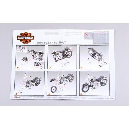 Harley Davidson ハーレーダビッドソン Model Kit, 1997 FLSTF Fat Boyミニカー モデルカー ダイキャスト｜value-select｜05