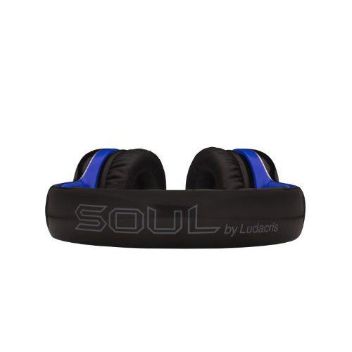 ソウル by Ludacris SL100UB ウルトラダイナミック 折りたたみ式オンイヤヘッドホン-黒/青