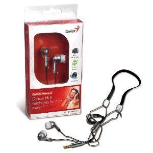 Genius GHP-02 PREMIUM Noise-Isolating Headphone ヘッドフォン (Silver)