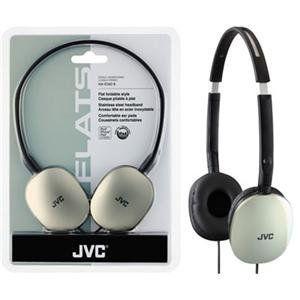 JVC America, FLAT Headpones - Silver (Catalog Category: Headphone ヘッドフォン / Headphone ヘッド
