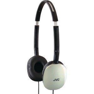 JVC HAS160S FLATS LIGHTWEIGHT HEADBAND Headphone ヘッドフォン (SILVER)