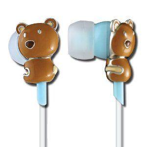 Ankit 'Naughty Teddy' Teddy Bear Earphone イヤホン - Ergonomic Noise-Isolating with G-Bass Technol