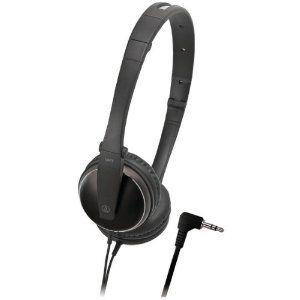 New- Audio Technica オーディオテクニカ ATH-ES33BK FOLDABLE DESIGN PORTABLE ON-EAR Headphone ヘッド