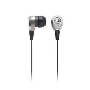 Audio Technica オーディオテクニカ ATHCK7ASV Titanium In Ear Headphone ヘッドフォン - Silver