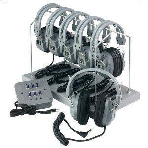 Hamilton ハミルトン Electronics Listening Center, 8 Station Jackbox, Deluxe Headphone ヘッドフォン