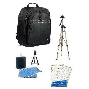 MidSize Digital SLR Pro Backpack + 60 inch Heavy Duty Photo Video Tripod 三脚 with 3 Way Fluid Hea