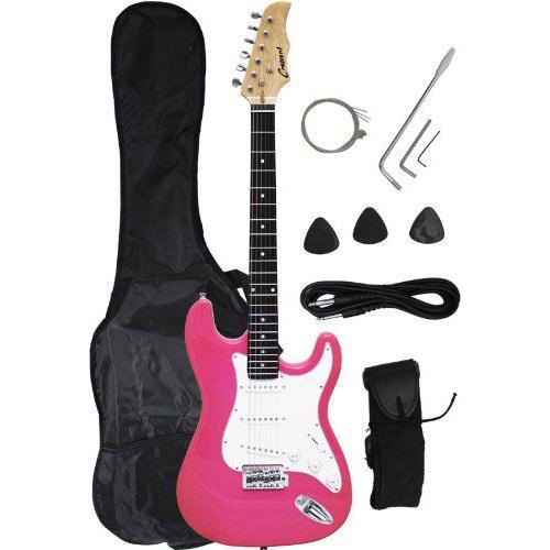 39 Inch Pink Electric Guitar with Accessories, Strap, Gig Bag, Extra