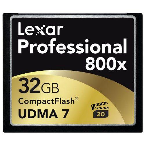 Lexar Media Professional 800x 32GB コンパクトフラッシュカード（2枚パック）