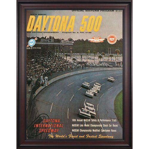 6th Annual 1964 Daytona 500 Framed 36 x 48 Program Print