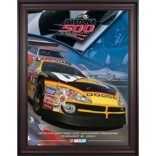45th Annual 2003 Daytona 500 Framed 36 x 48 Program Print