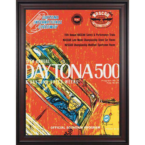 5th Annual 1963 Daytona 500 Framed 36 x 48 Program Print