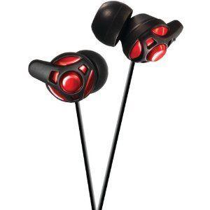 ビクター New- JVC HAFX40R CARBON NANOTUBE INNER-EAR Headphone ヘッドフォン (RED)