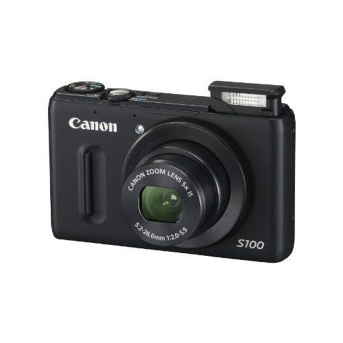 Canon デジタルカメラ PowerShot S100 シルバー/ブラック (ブラック