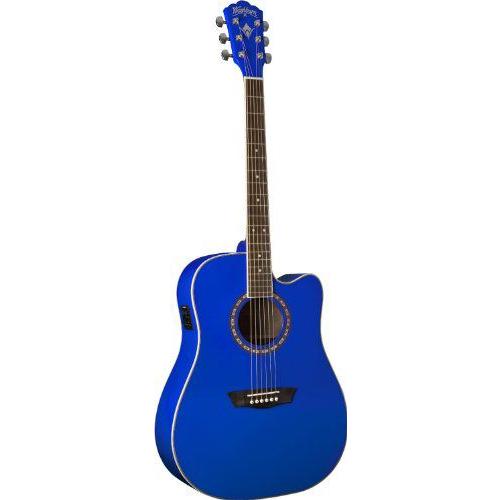 Washburn ワッシュバーン USM-WD10CEBL Apprentice Series Acoustic Electric Guitar, Blue エレクトリッ