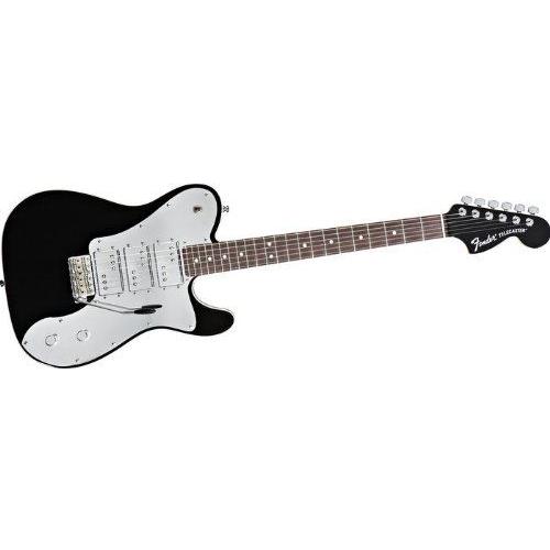 Fender J5 Triple Deluxe Telecaster Electric Guitar Black