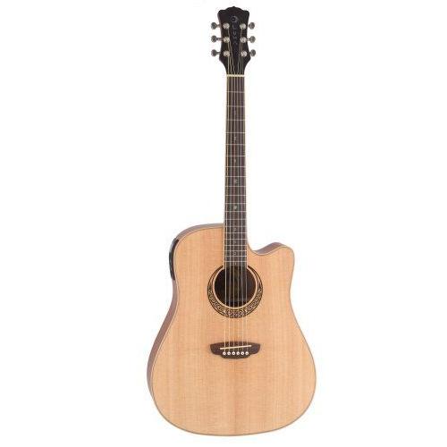 Luna Muse Dreadnought Cutaway Acoustic Guitar， Quilted Ash エレクトリックアコースティックギター エ