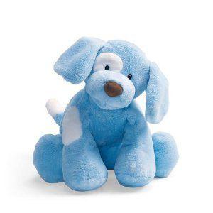 Gund Baby Dog Spunky Plush Toy， Blue ぬいぐるみ 人形
