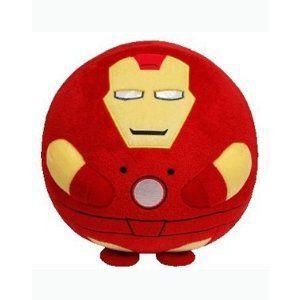 Ty Beanie Ballz ビーニーボールズ Iron Man アイアンマン Plush, Medium ぬいぐるみ 人形