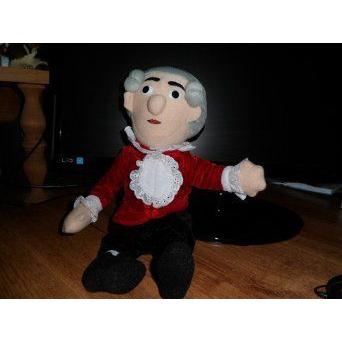 メーカー取寄せ Mozart plush Doll with built-in music box Little Thinker ぬいぐるみ 人形