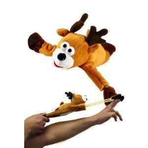 Holiday Slingshots - Flying Whooping Reindeer ぬいぐるみ 人形