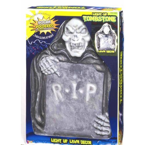 Solar Light Up Tombstone