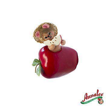 Annalee Mobilitee Doll Harvest Thanksgiving Mouse In Apple 5