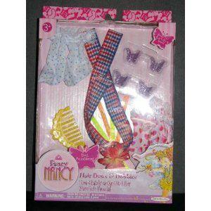 Fancy Nancy Hair Bows and Bobbies Includes 1 Comb, 4 Butterfly Hairclips, 4 Hair Ribbons, 2 Pairs