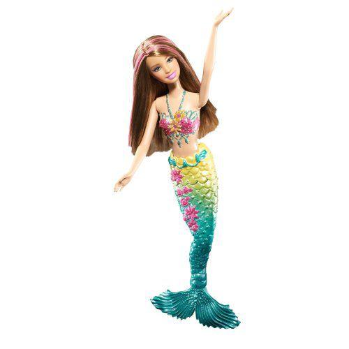 Barbie バービー Green Color Change Mermaid Doll 人形 ドール