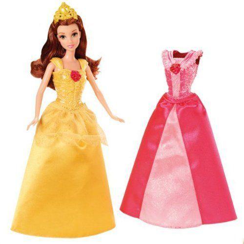 Disney ディズニー Princess MagiClip Belle Doll and Fashion Giftset
