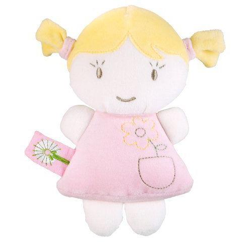 Dandelion Pink Organic Toy Baby Doll， Blonde 人形 ドール