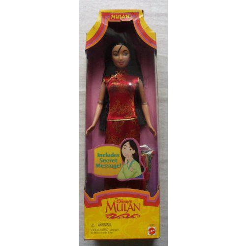 Disney ディズニー MULAN doll in red fashion by Mattel マテル社 1997 人形 ドール