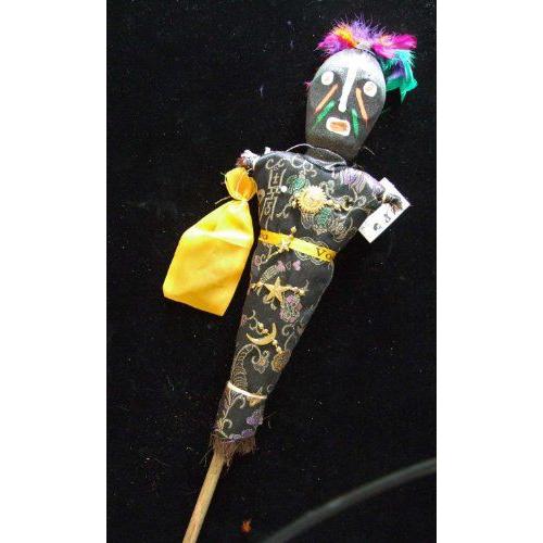 Voodoo Large Altar Doll Black Good Luck Power Money WEALTH PROSPER Revenge 人形 ドール