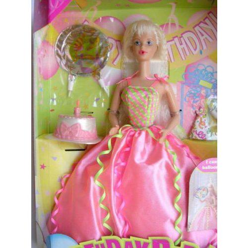 Barbie バービー Birthday Party Doll Can Blow up Party Favors and Blow Out Birthday Candle 人形 ド