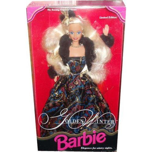 Barbie バービー 1993 Limited Edition The Evening Elegance Series 12 Inch Doll - Golden Winter Barb