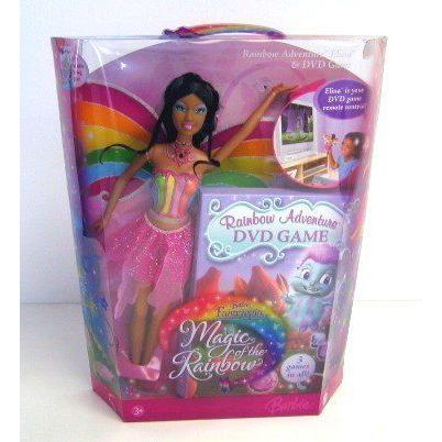 Barbie バービー Fairytopia Magic of the Rainbow: Rainbow Adventure - Elina & DVD Game (African Ame