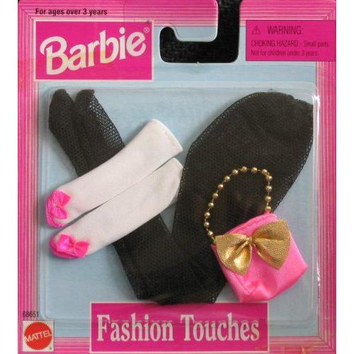 Barbie バービー Fashion Touches Accessories - Black Pantyhose & More (1997 Arcotoys, Mattel) 人形
