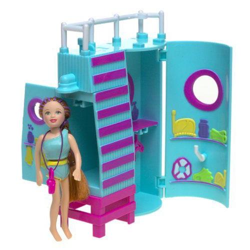 Polly Pocket! Splashin' Fashion Lifeguard Tower with Lea 人形 ドール