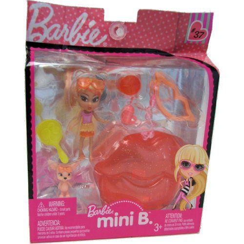Barbie バービー Mini B. #37 Doll with Orange Lips Case & Pet 人形 ドール