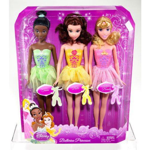 Disney ディズニー Princess Ballerina Sleeping Beauty, Tiana And Belle Dolls 人形 ドール