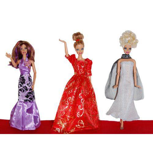 Dresses for Barbie バービー - The Red Carpet Collection (3 Dress Set) - DOLLS NOT INCLUDED 人形 ド