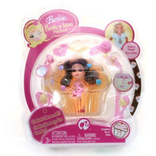 Barbie バービー Peek-A-Boo Petites: Frosting Friends #71 - Strawberry Shani Cupcake Mini Doll 人形