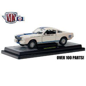 1965 Shelby GT350 Driving School 1/24 White w/Blue Stripes (Dirty)