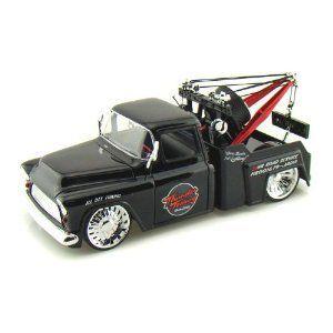 1955 Chevy Stepside Tow Truck 1/24 Black